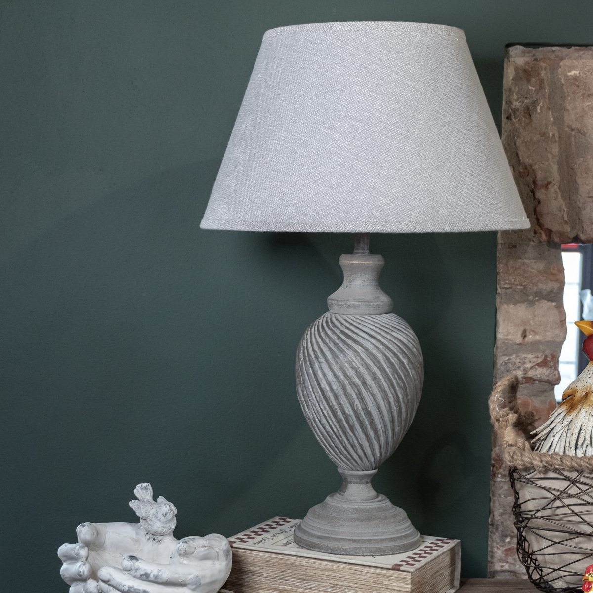 BRUBAKER Lampada da tavolo o da comodino - Altezza 33 cm BRUBAKER Lampada da tavolo o da comodino - Altezza 33 cm