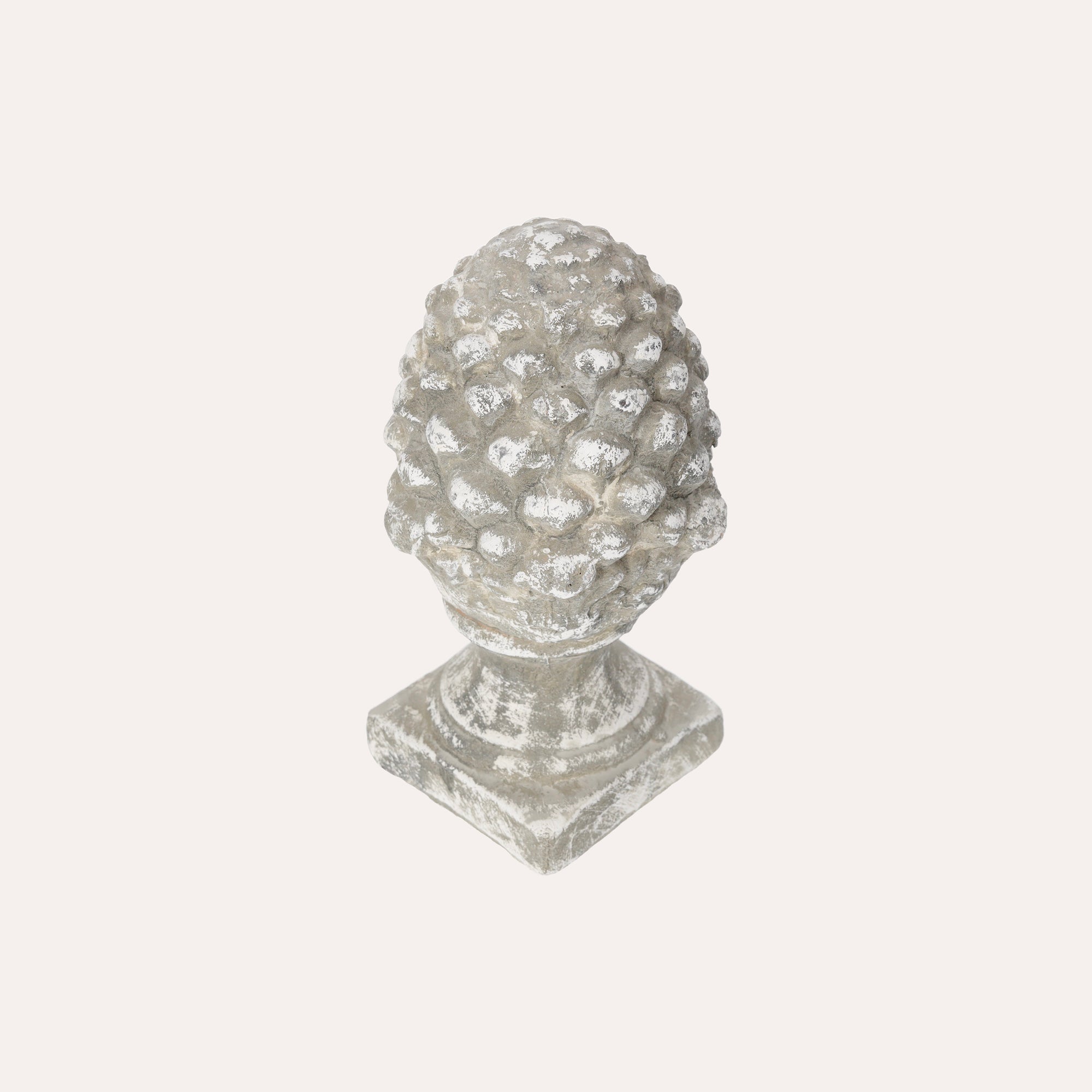 Antique Grey Terracotta Pine Cone, Indoor and Outdoor Decor