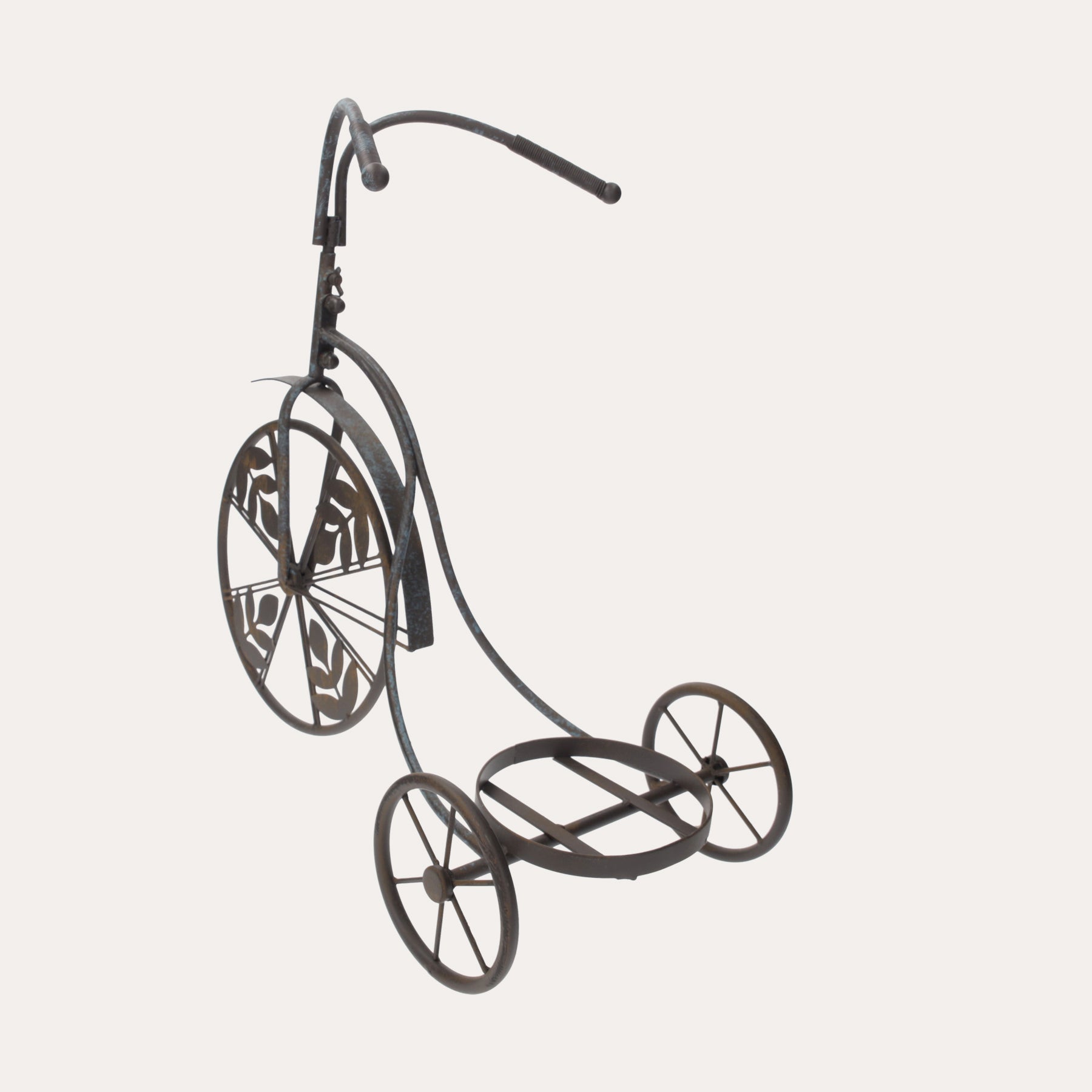 Triciclo Portapiante in Ferro Anticato