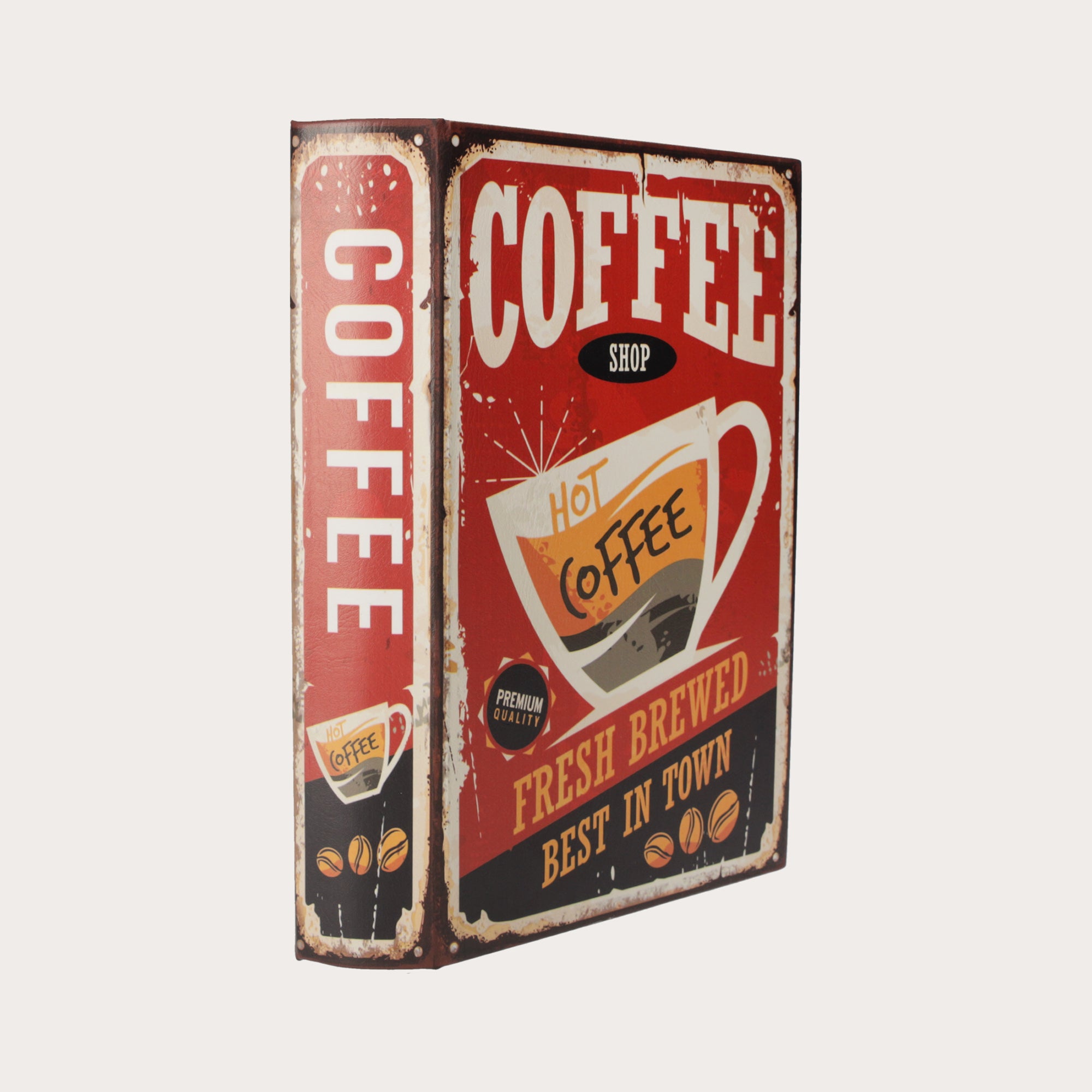 Scatola Libro Decorativa "Coffee"