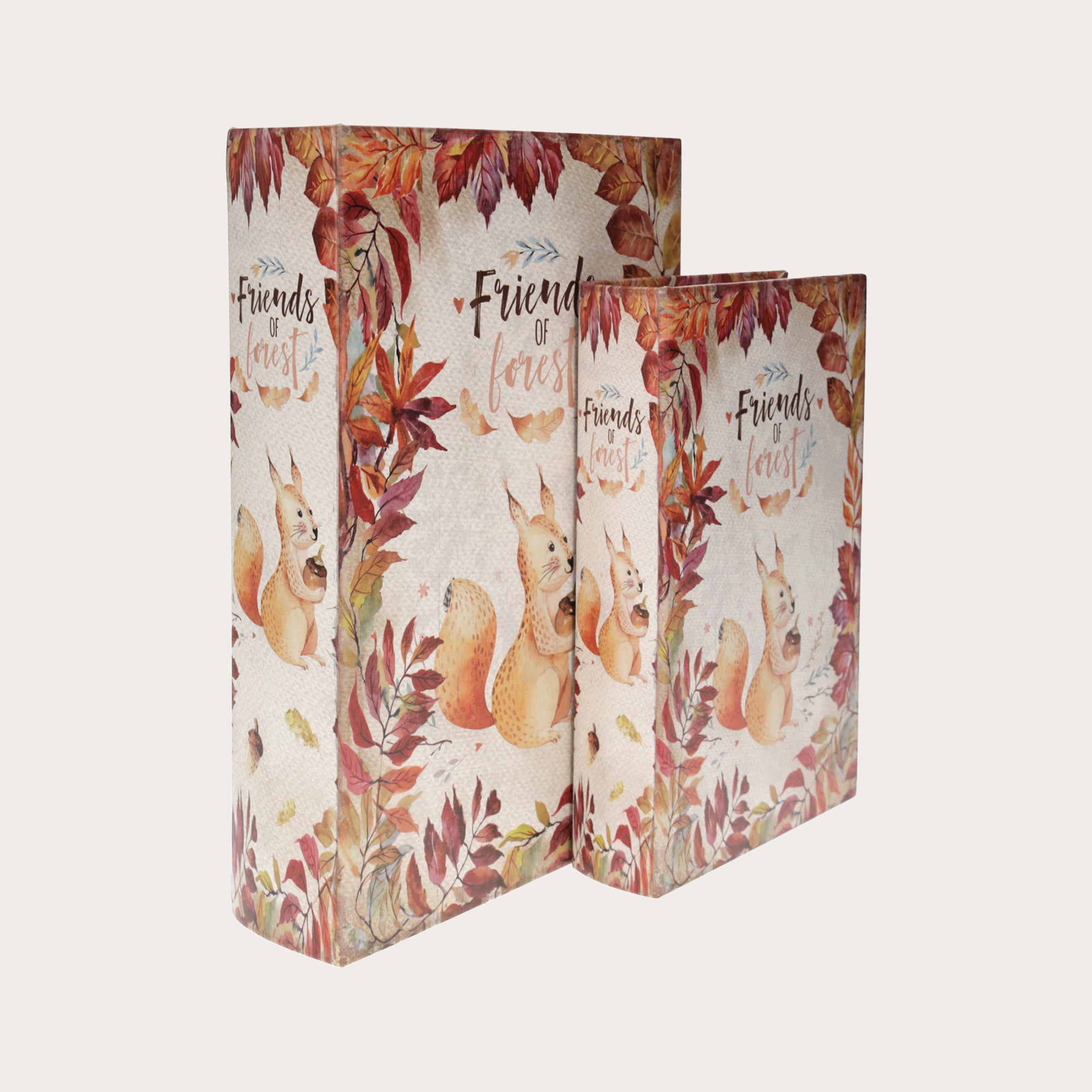 Set di Due Scatole Libro in MDF - Chiusura a Calamita