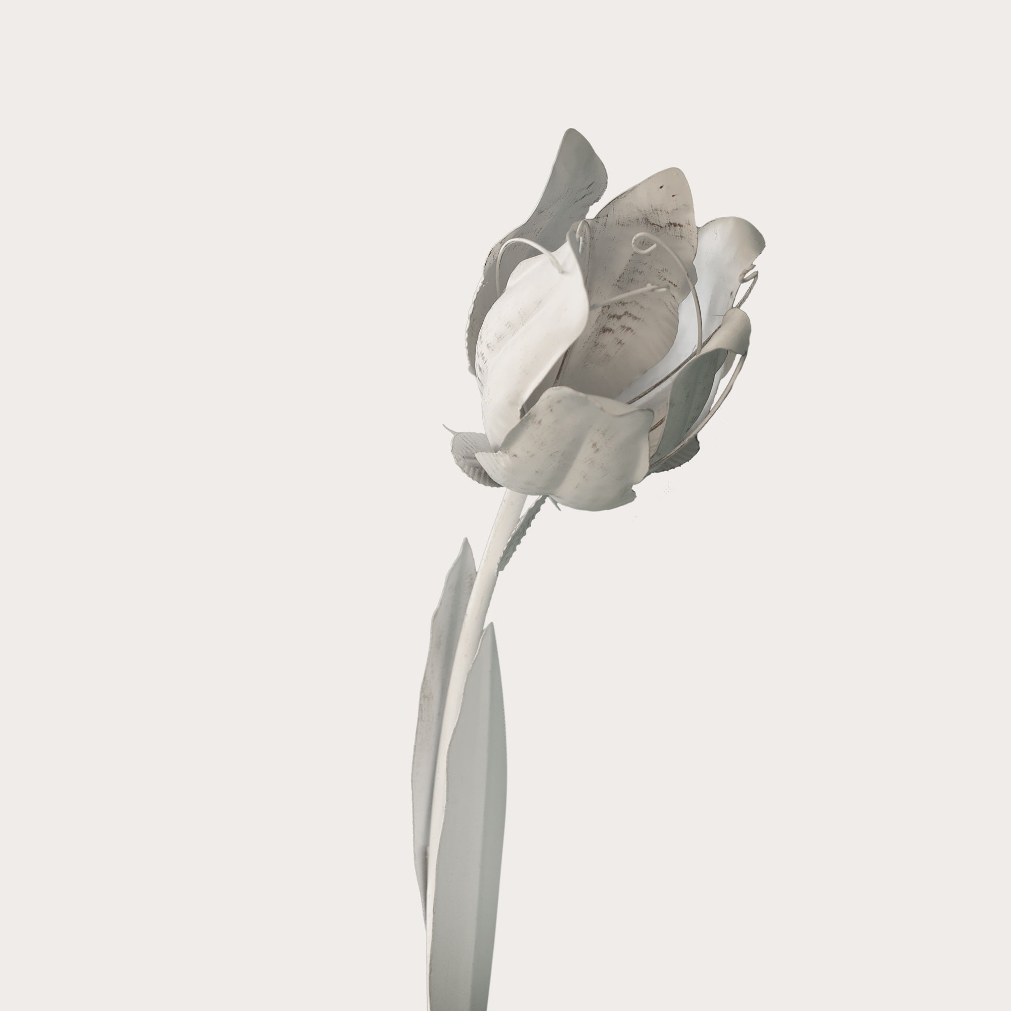 Piantone Decorativo In Ferro A Forma Di Fiore Di Loto, Elegante Per Angoli Verdi