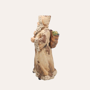Babbo Natale con Sacco dei Doni Beige H.50x24x20 cm