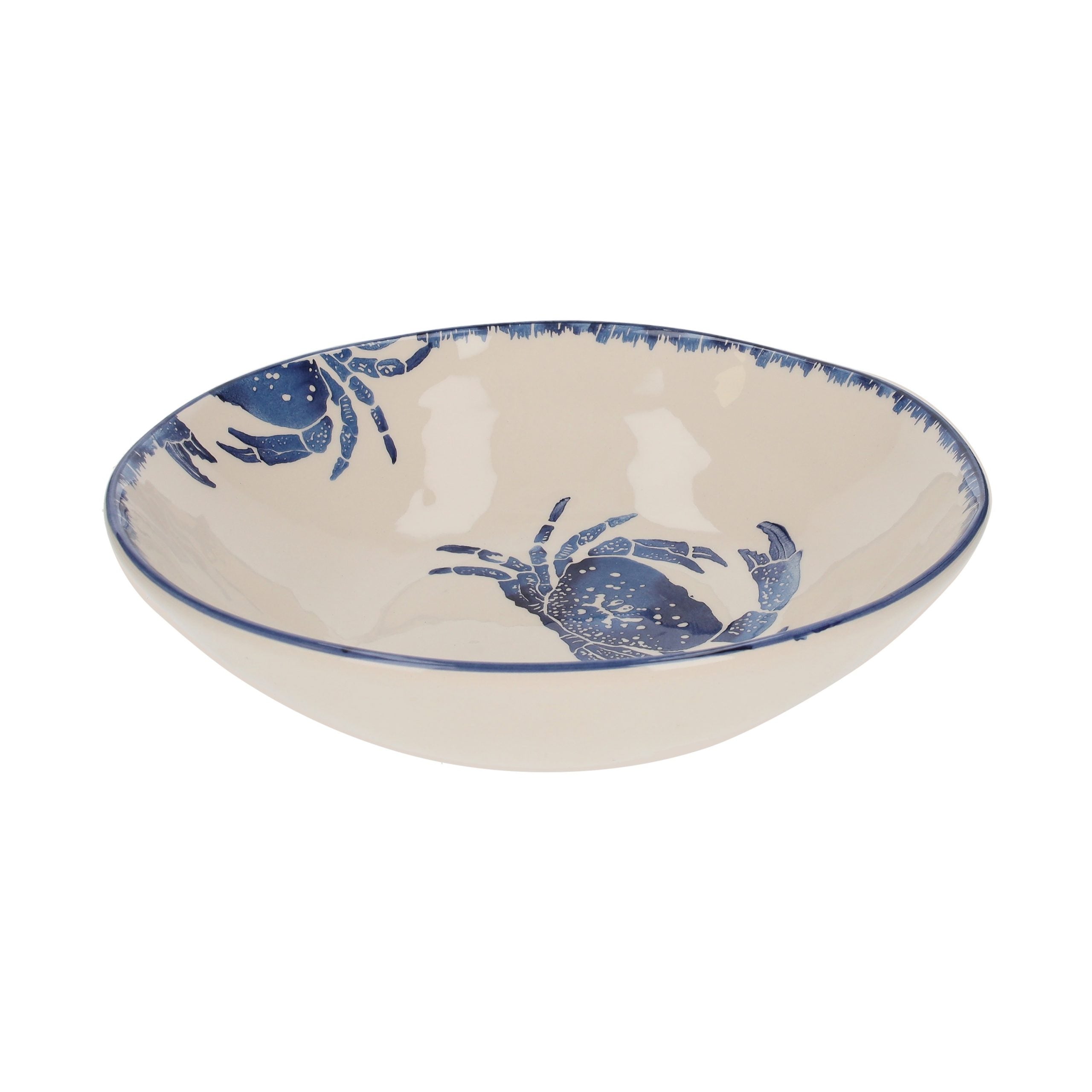 Insalatiera in Ceramica con Granchi Blu
