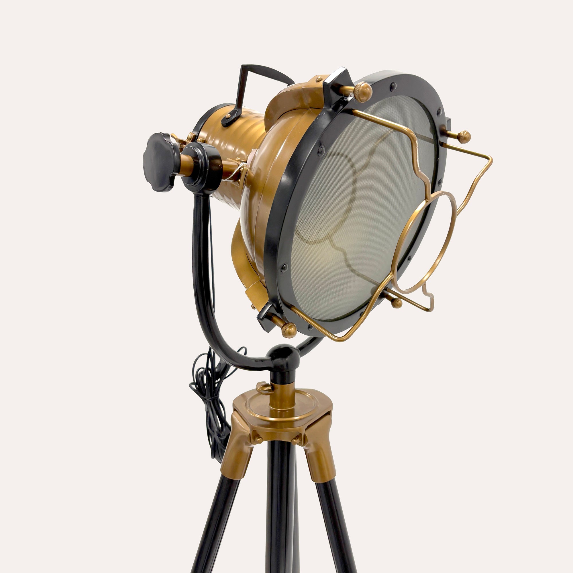 Lampada da Terra Stile Proiettore Industriale H 158 x 60 cm