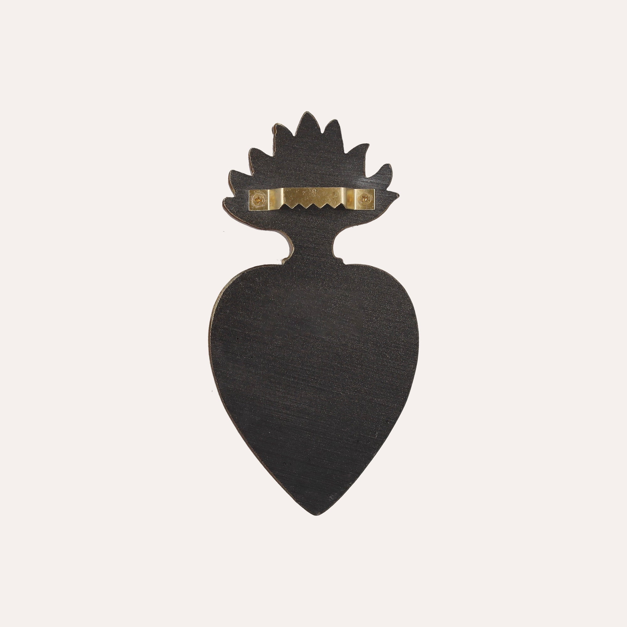 Cuore Decorativo con Spine in Oro (13x7 cm)