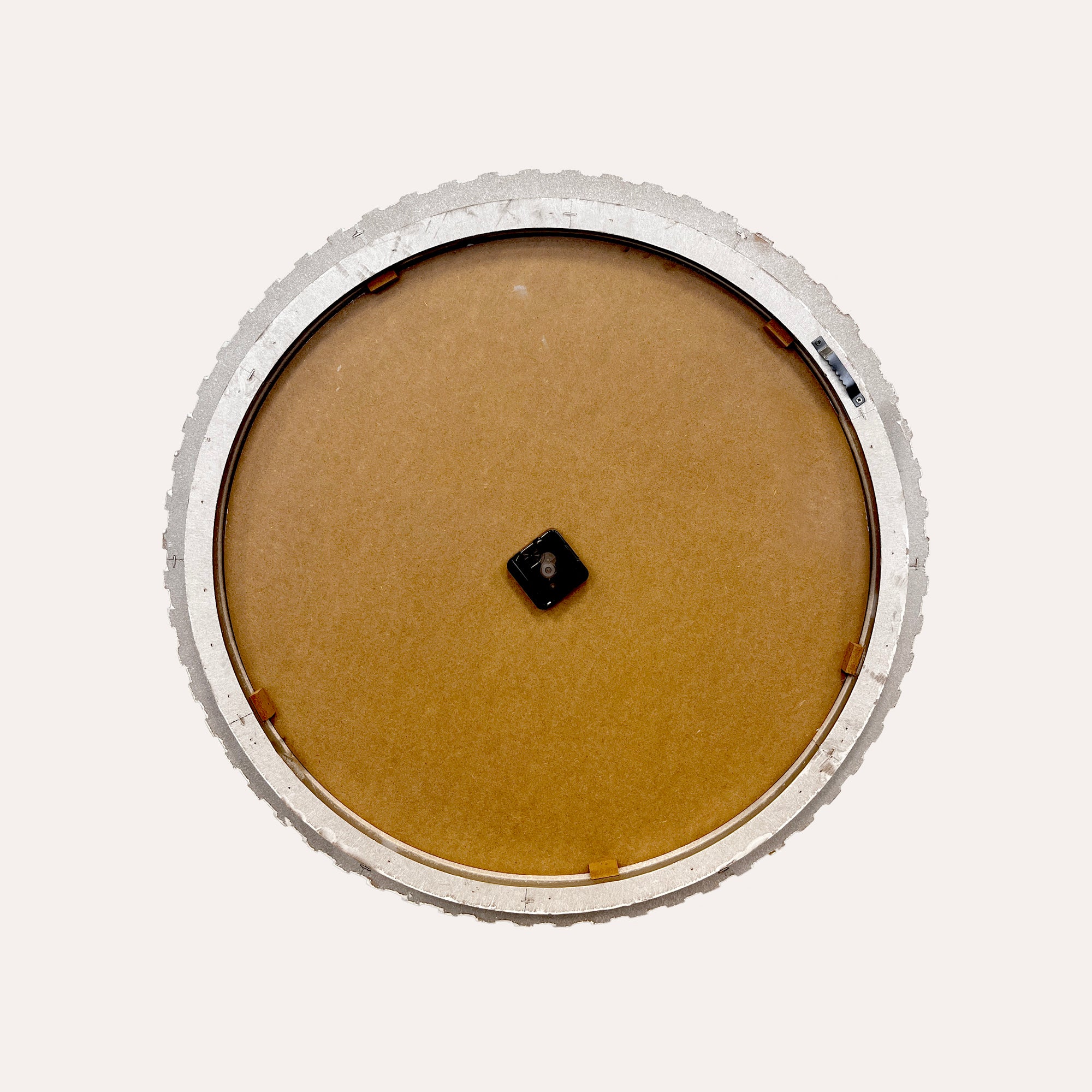 Round Metal Wall Clock with Roman Numerals for Kitchen and Living Room