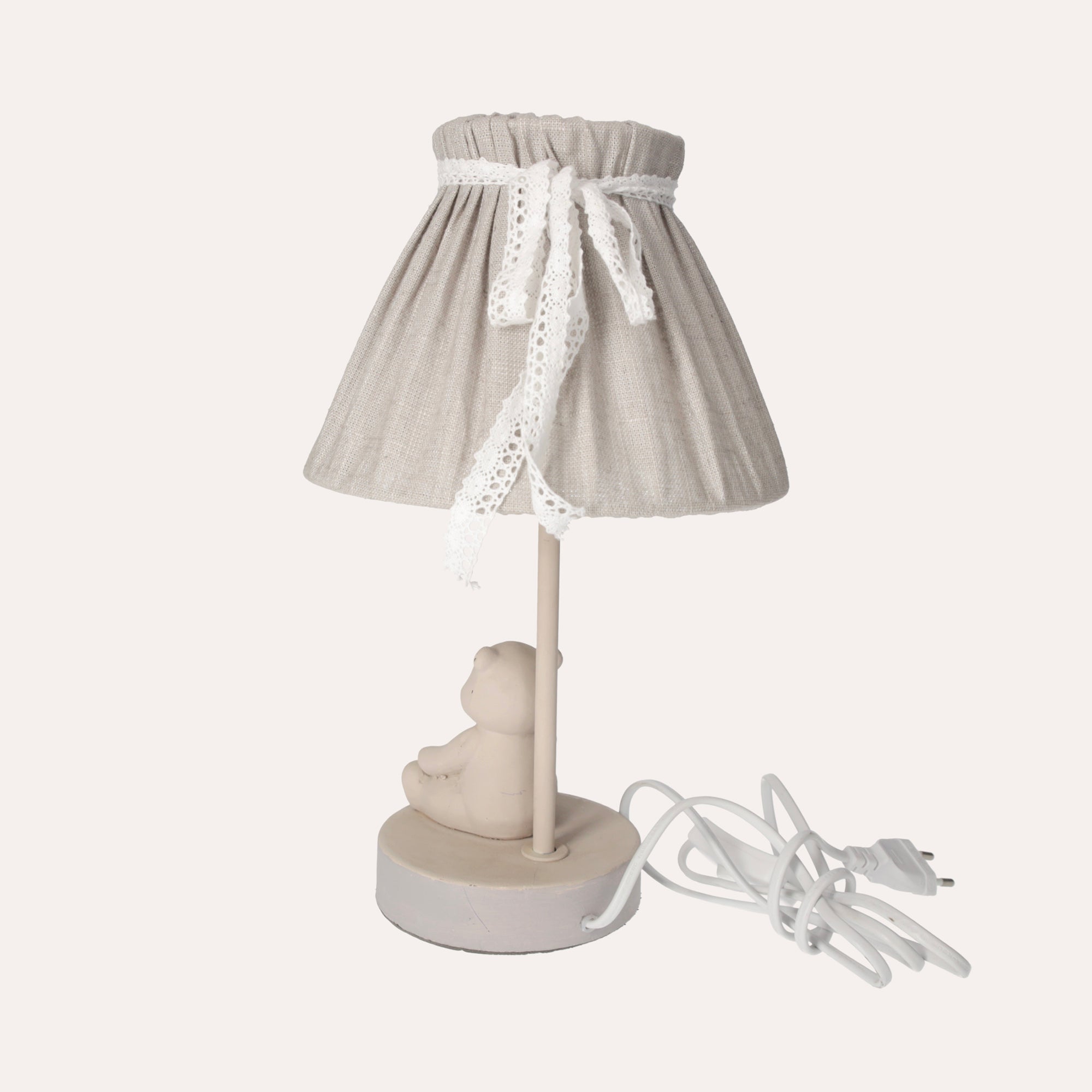 Lampada da Cameretta con Orsetto in Legno