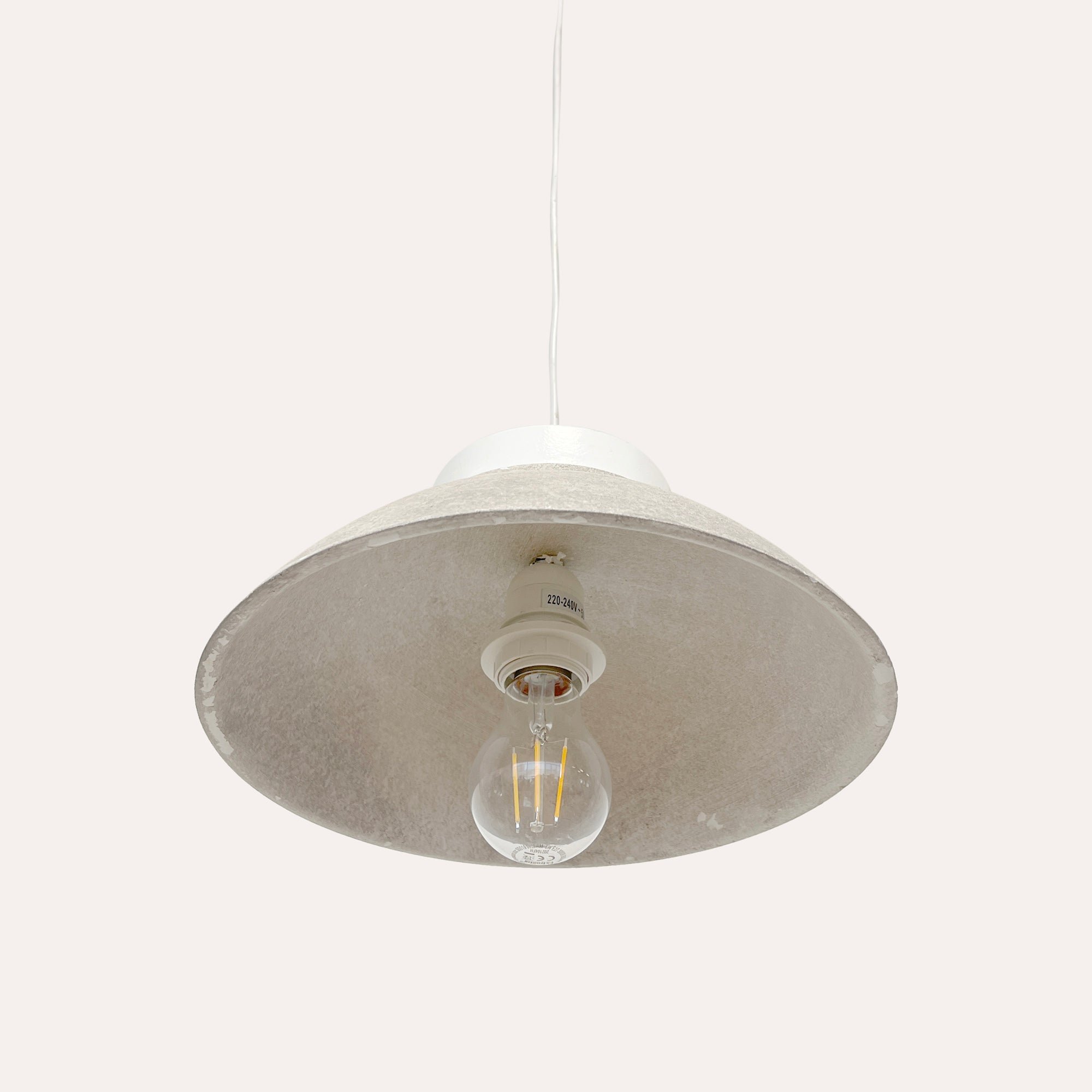 Lampadario a Sospensione Vintage Tortora e Bianco