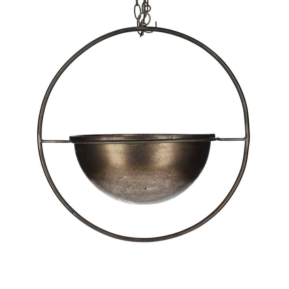 Elegante Porta Piante in Ottone Oro per Interni