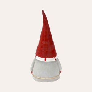 Gnomo Natalizio con Tunica Grigia e Stella Dorata per Decorazioni