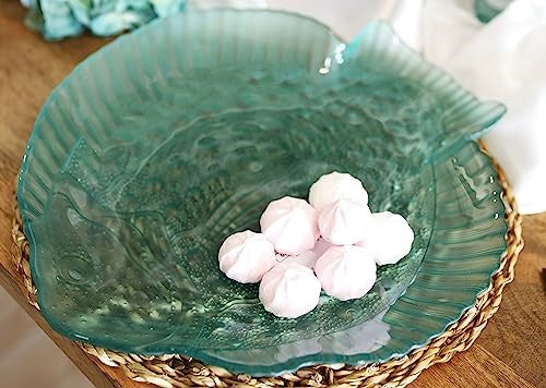 Green Glass Fish-Shaped Plate
