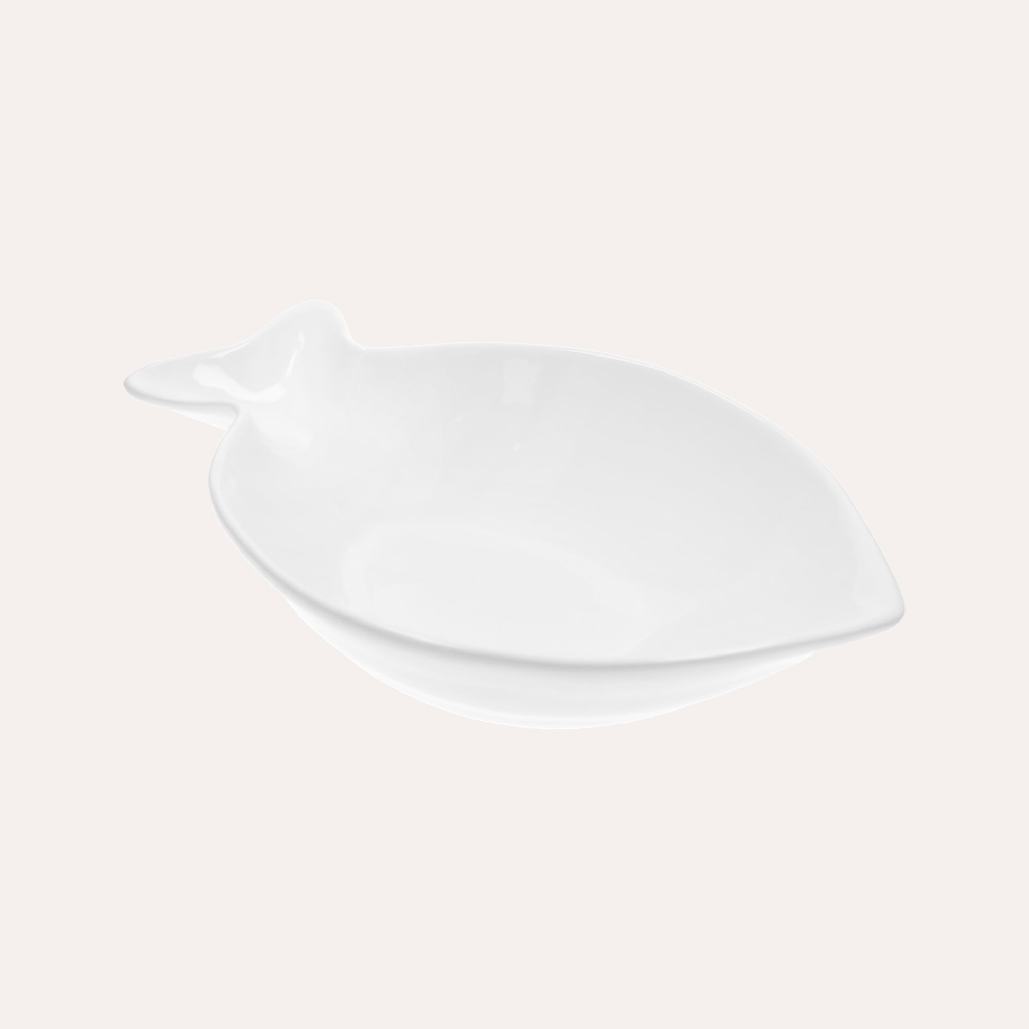 Piatto a forma di pesce in ceramica colore Bianco