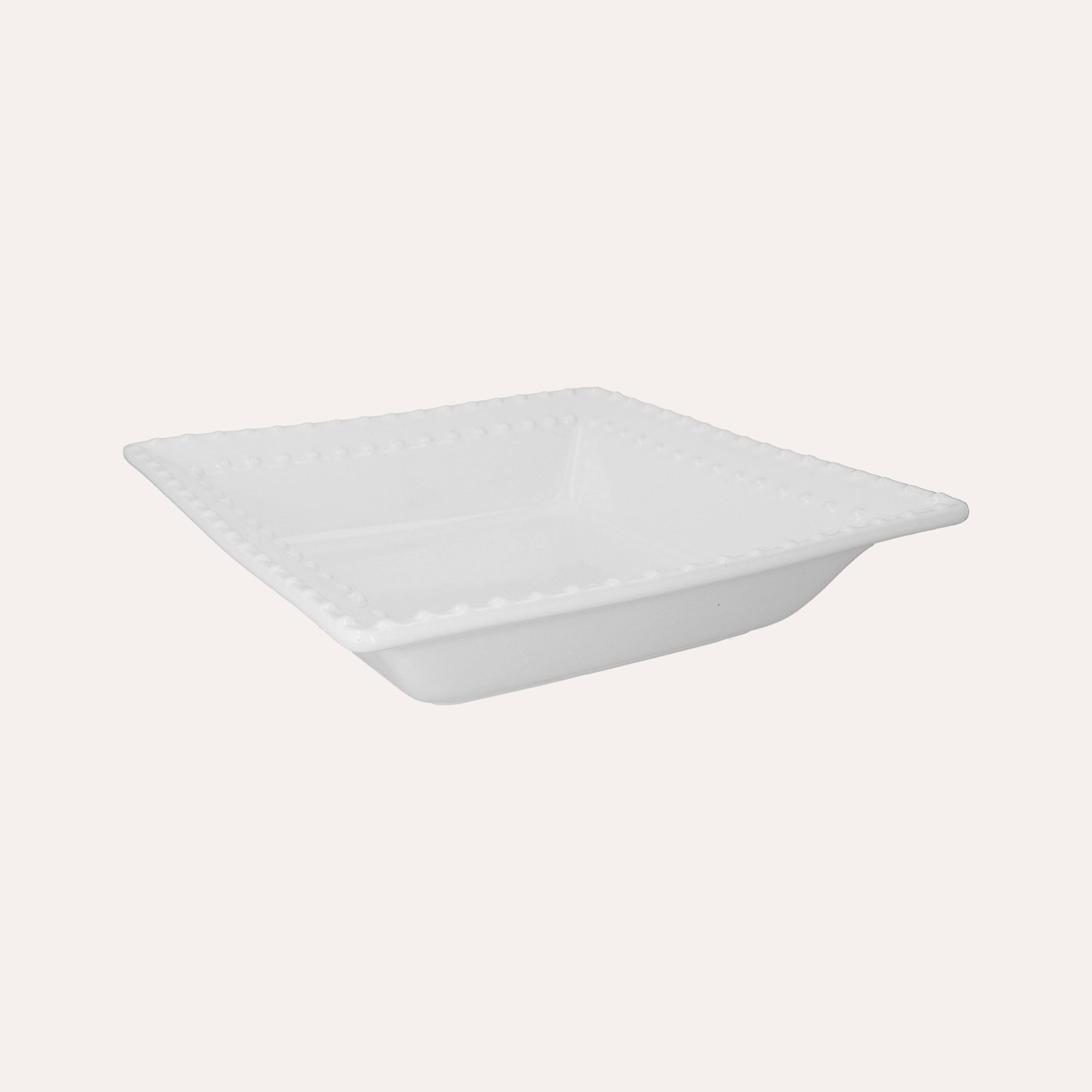 White Ceramic Square Bathtub 29x29x6 cm