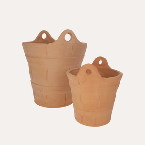 Set 2 Cestini in Terracotta H19/27 cm