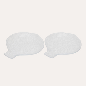 Set 2 Piatti Pesce in Vetro Bianco Trasparente 24x22 cm