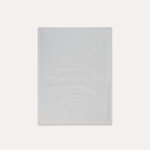 Tabella decorativa "Home WiFi" in latta H40x30 cm
