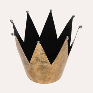 Corona in Metallo Oro Antichizzato per Decorazioni Eleganti