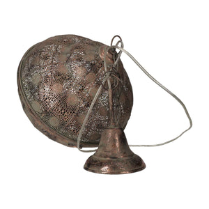 Lampadario Arabesque a Sospensione in Metallo Marrone