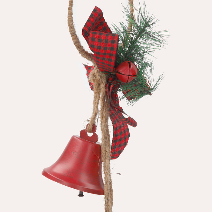 Tris di Campane Natalizie Rosse per Decorazioni Festive