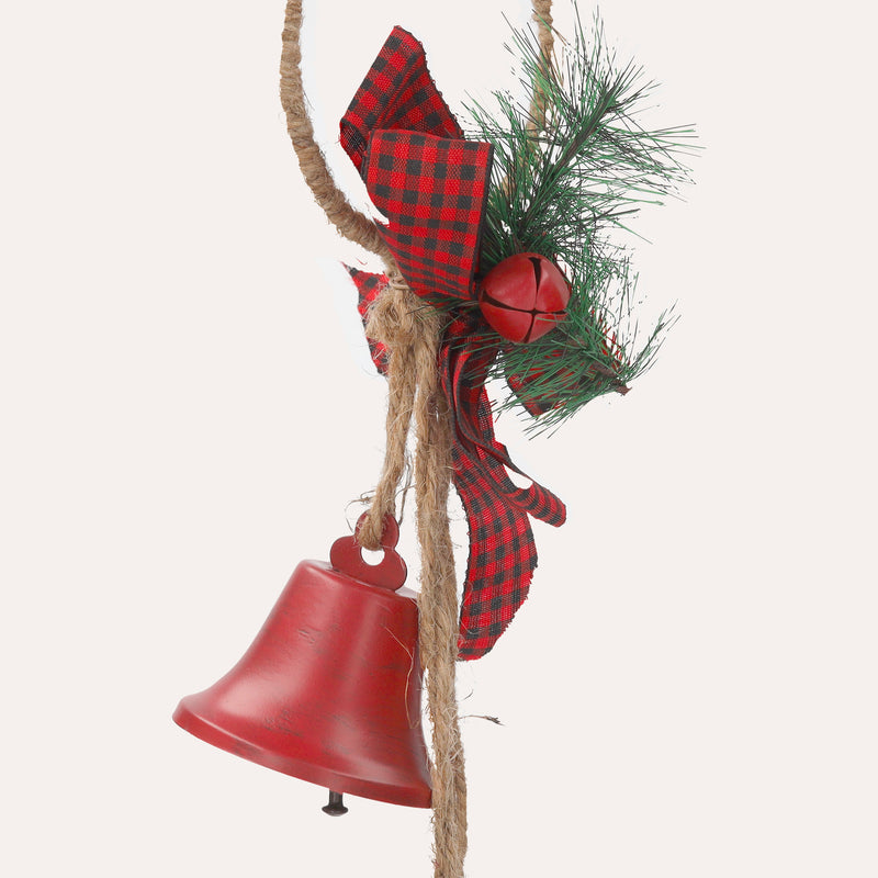 Tris di Campane Natalizie Rosse per Decorazioni Festive