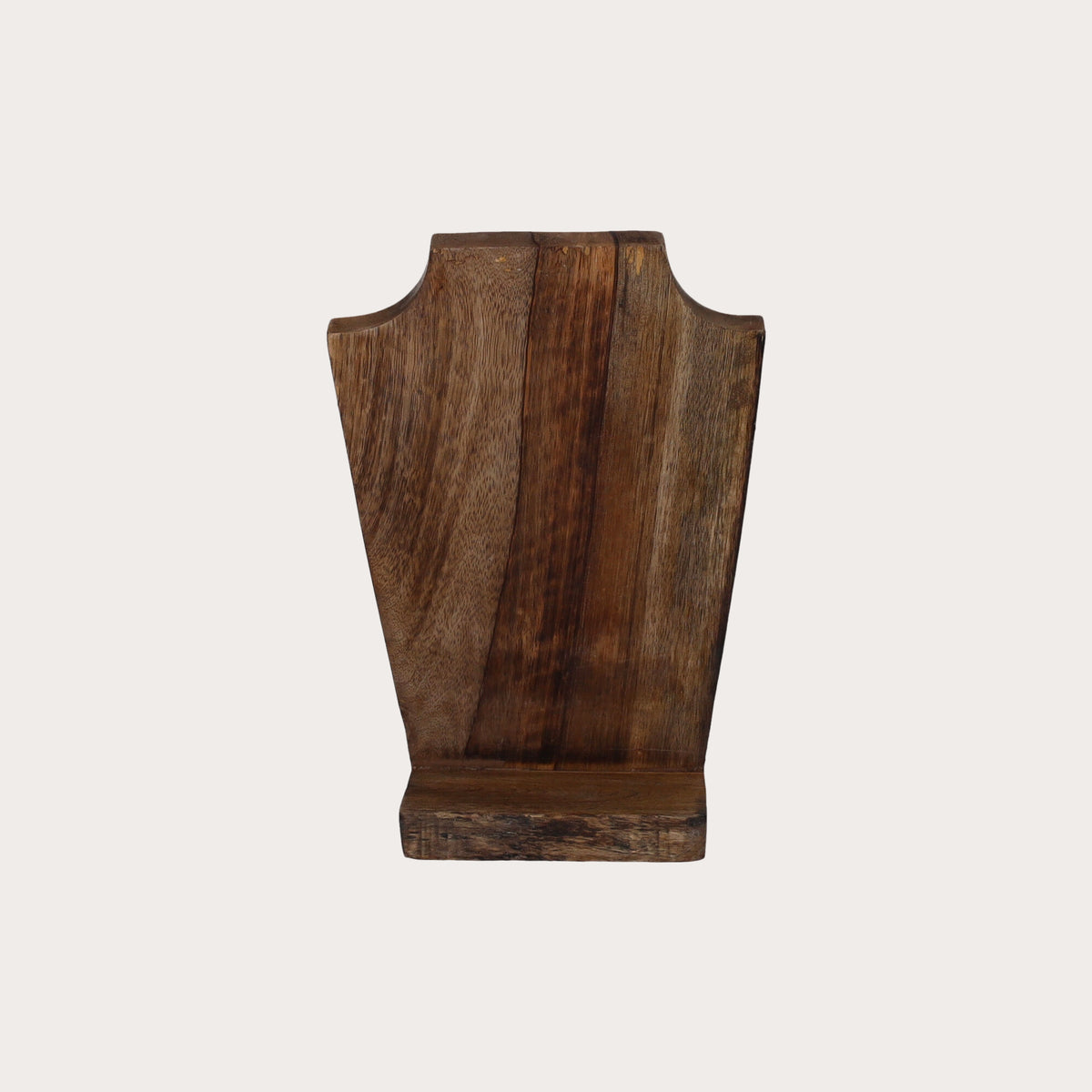 Porta Collane in Legno Intagliato Stile Indiano con Oro