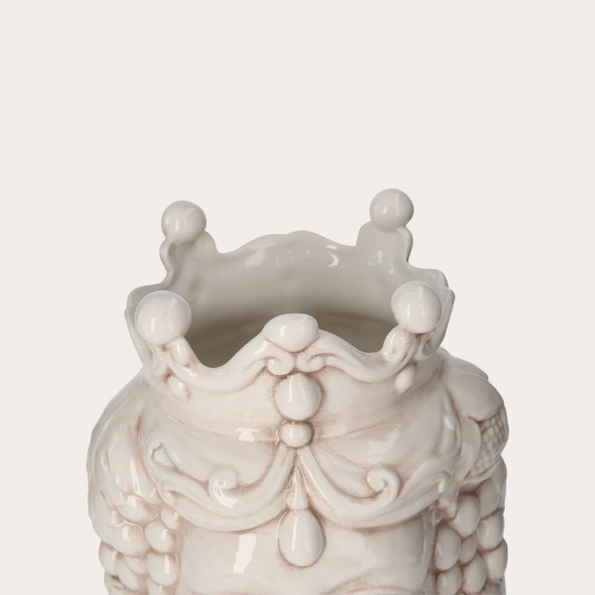 Vaso Testa di Moro Donna in Ceramica Anticata - Artigianato Made in Italy h. 38 cm