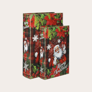 Coppia Scatole Libro Babbo Natale
