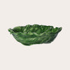 Set de 2 pcs Saladier Vert en Céramique en Forme de Feuille de Chou