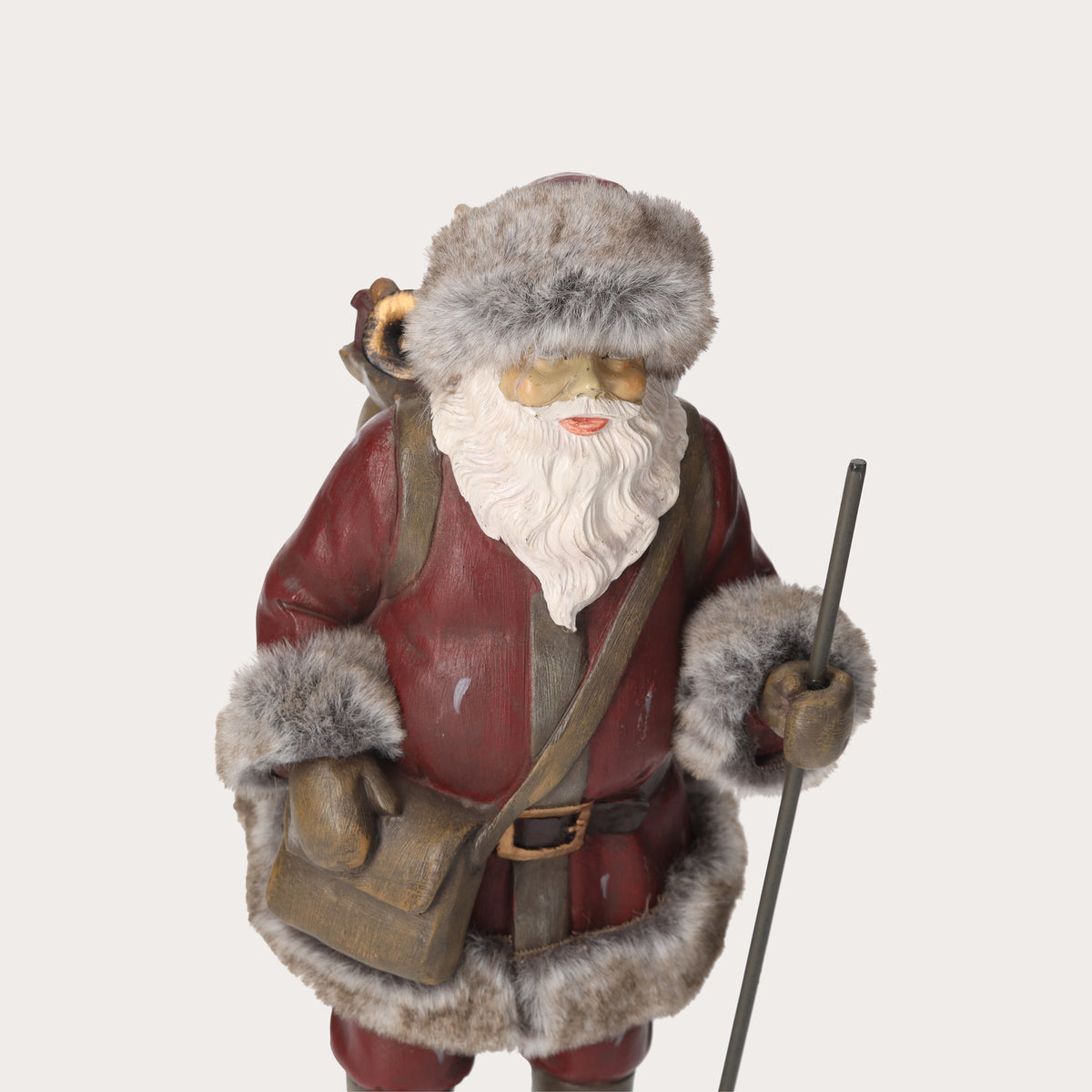 Statuina in Resina di Babbo Natale con Sacco di Doni