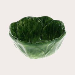 Set 4 Coppette in Ceramica Verde decorate a mano Made in Italy – Design Foglia