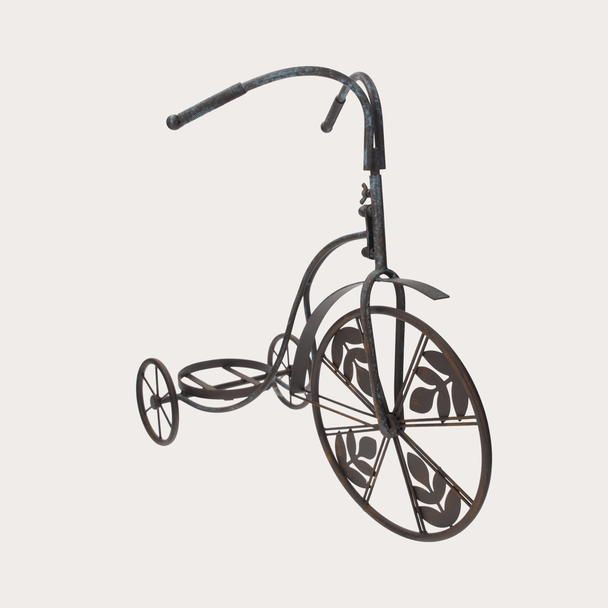 Triciclo Portapiante in Ferro Anticato