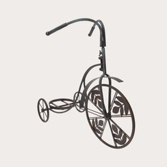 Triciclo Portapiante in Ferro Anticato