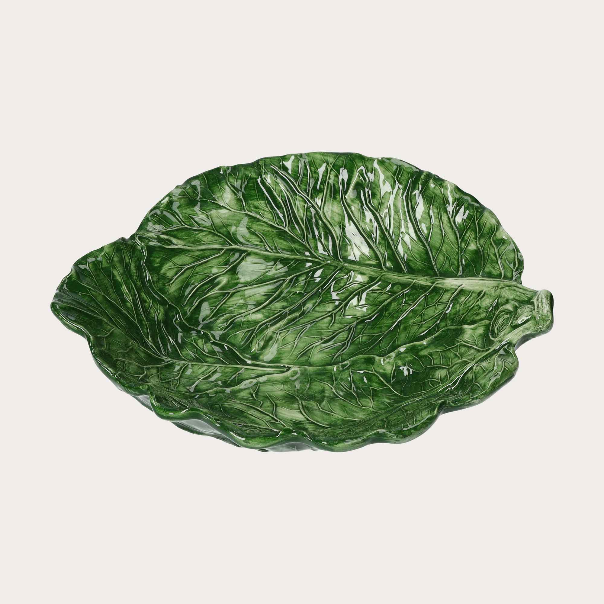 Fruttiera in Ceramica a Forma di Verza – Dipinta a Mano Made in Italy