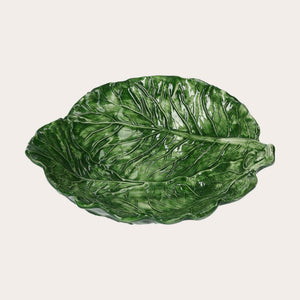 Fruttiera in Ceramica a Forma di Verza – Dipinta a Mano Made in Italy