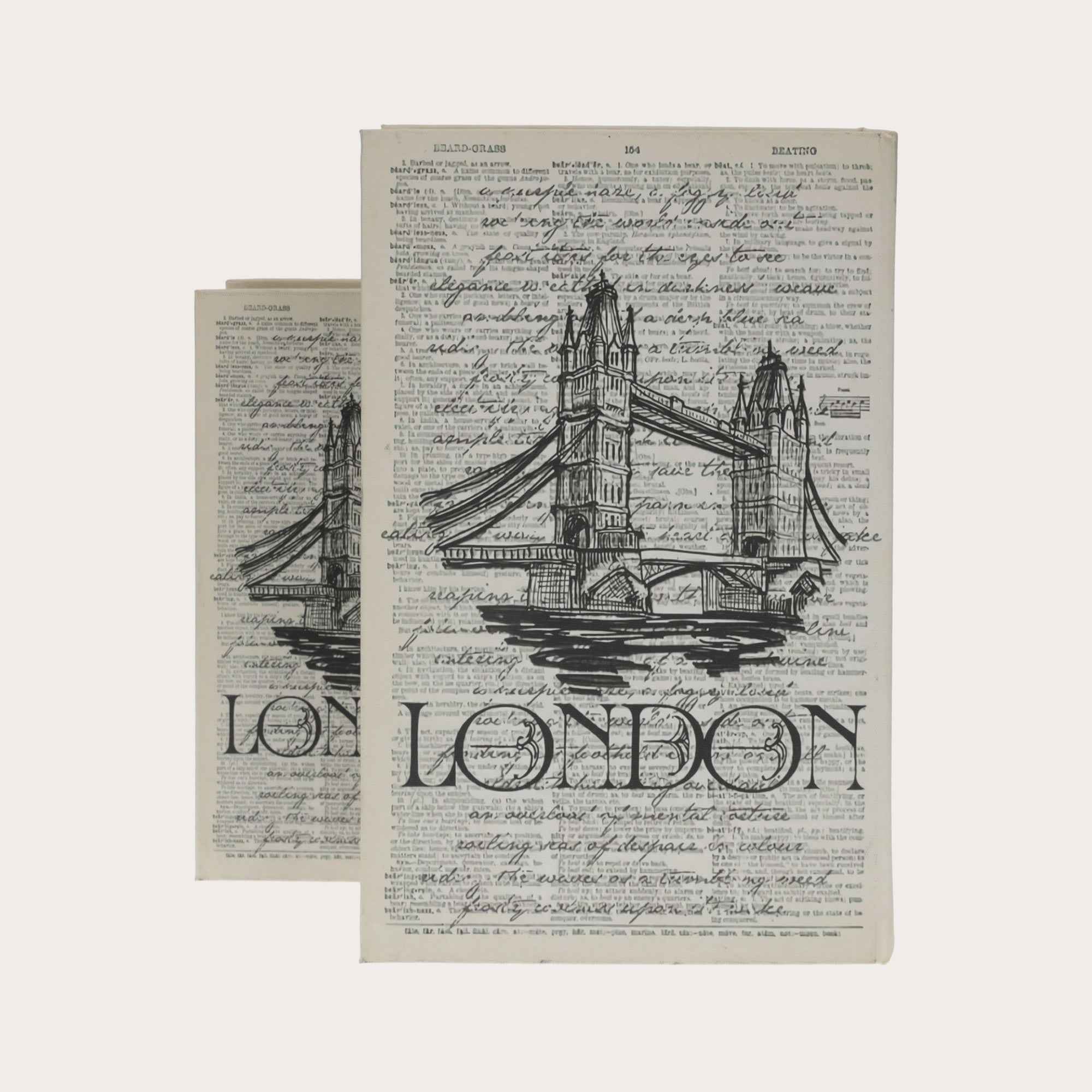 Scatola Libro Decorativa "London"