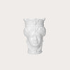 Moor's Head Vase in White Ceramic - Made in Italy