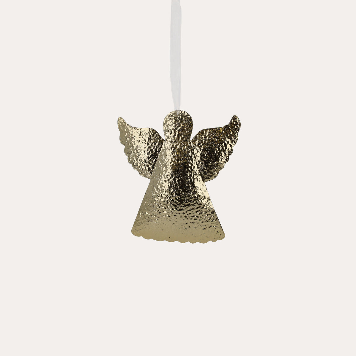 Decorazione natalizia a forma di Angelo, realizzato in Metallo