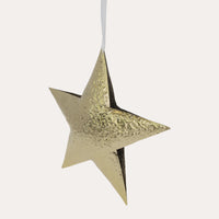 Decorazione Natalizia a Forma di Stella, realizzato in metallo