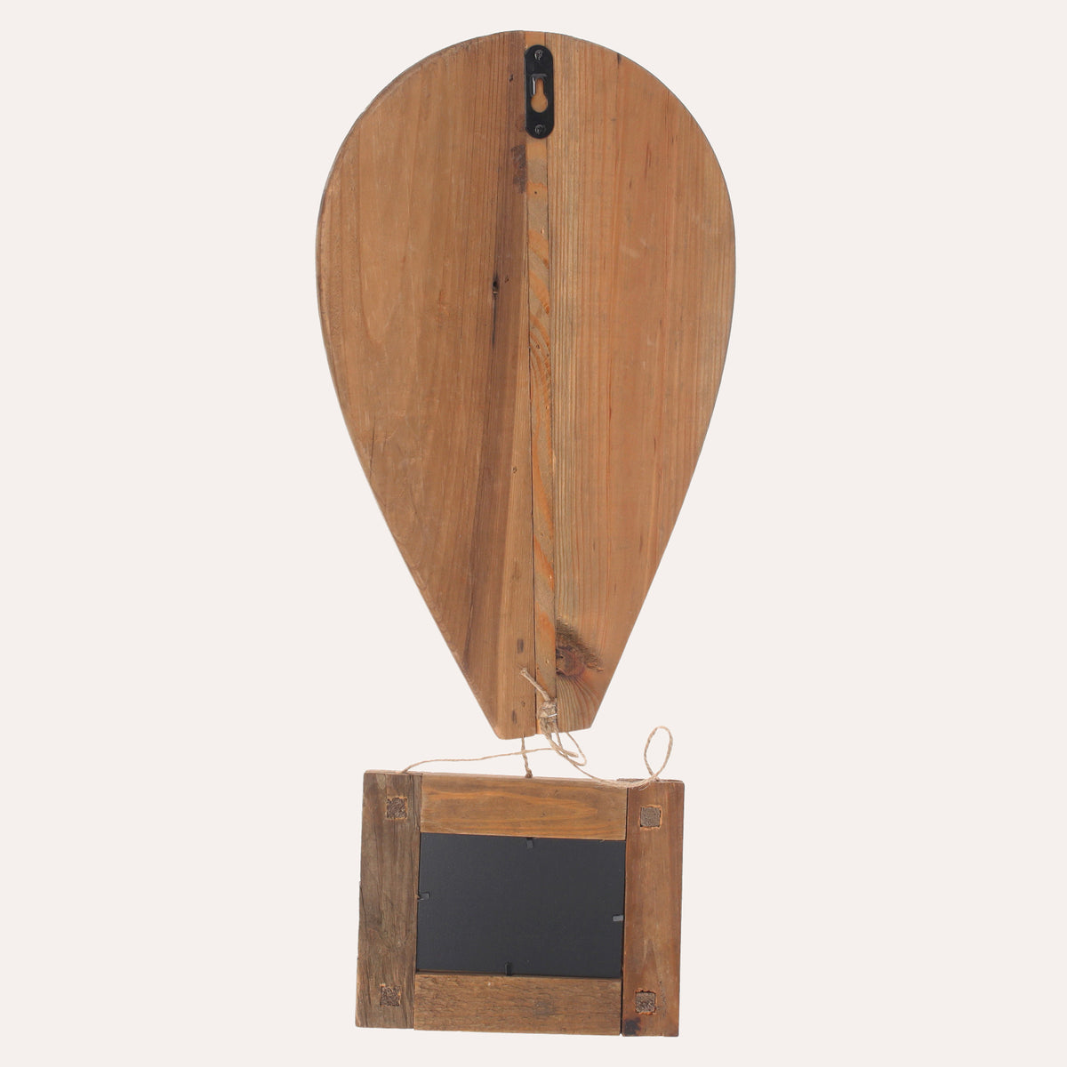 Mongolfiera Decorativa con Portafoto in legno riciclato