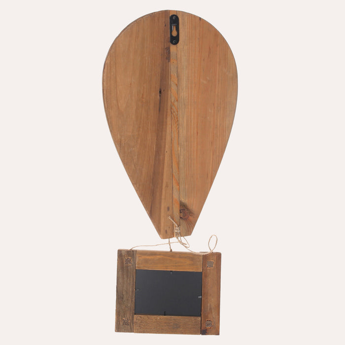 Mongolfiera Decorativa con Portafoto in legno riciclato