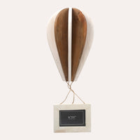 Decorazione da Muro Mongolfiera Moderna in Legno Riciclato – Stile Eco Design