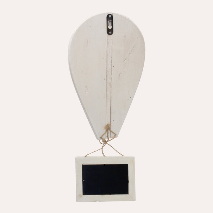 Decorazione da Muro Mongolfiera Moderna in Legno Riciclato – Stile Eco Design