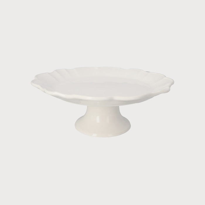 Alzata Bianca in Ceramica 32 cm – Piatto da Portata Elegante