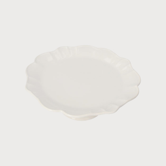 Alzata Bianca in Ceramica 32 cm – Piatto da Portata Elegante