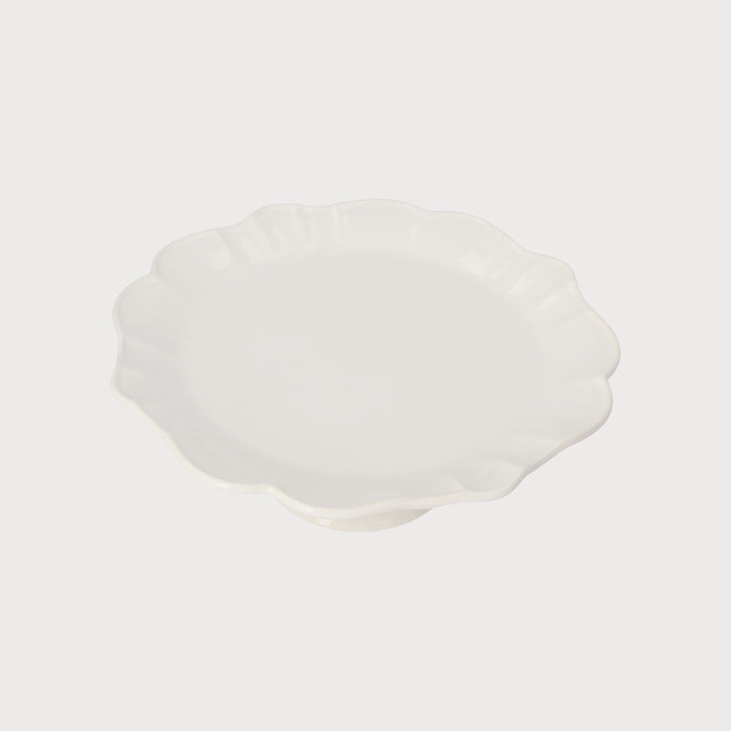 Alzata Bianca in Ceramica 32 cm – Piatto da Portata Elegante