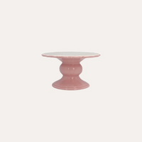 Alzata Decorativa in Ceramica con Coperchio – Rosa Lucido 24x17 cm