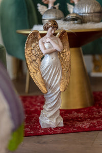 Angelo Decorativo Natalizio in Resina per la casa, idea regalo per le Festività