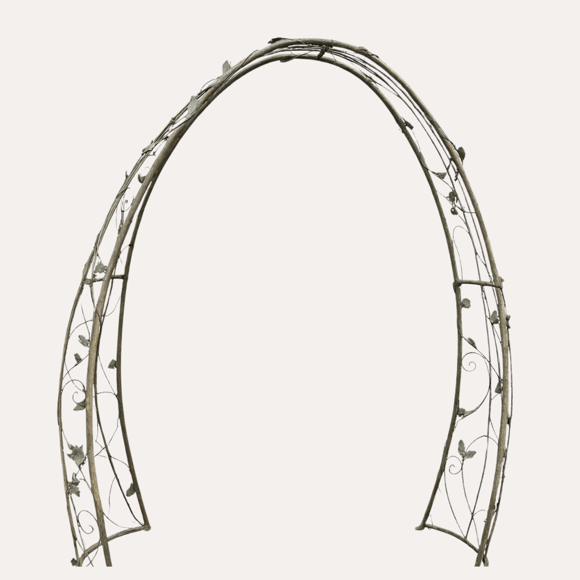 Arco Decorativo in Ferro Verde con Uccellini Altezza cm 215 – Perfetto per Allestimenti e Composizioni