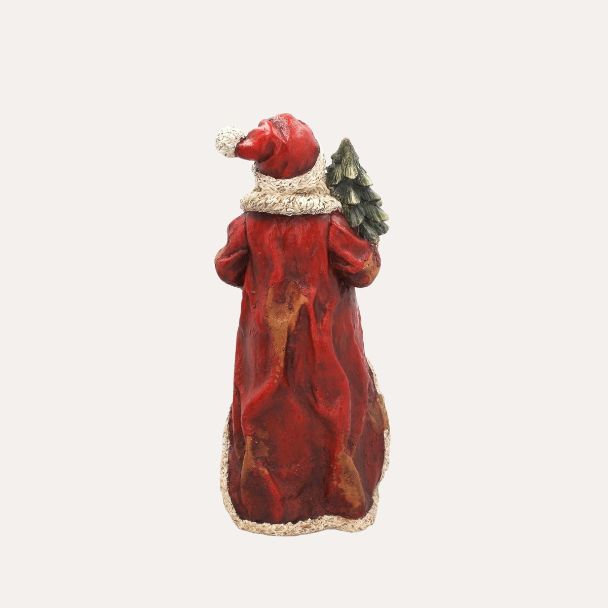 Babbo Natale con Lanterna in Resina H.47×22×15 cm - KeyHome Store